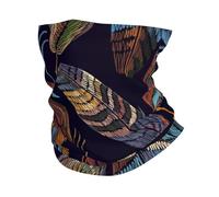 Peacock Feather Print Neck Warmer Ultra-Soft, Stretchy Neck Gaiter Winter Neck Gaiter Warmer For Menand Women