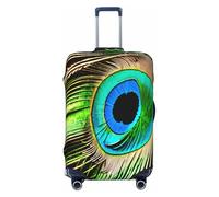 Peacock Feather Print Suitcase Cover,Suitable for Luggage Sizes of 18 to 32 in (46 to 82 Cm)