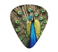 Peacock Feather Print12 Professional Guitar Tuner For Guitar, Bass, & Chromatic Tuning Modes