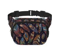 Peacock Feather Unisex Fashion Waist Packs, Stylish Fanny Packs for Workouts, Running, Traveling, and Hiking
