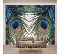 Peacock Feathered Accent 3D Wallpaper Luxury Home Dining Decor Paste Sofa Living Room The Wall for Bedroom Mural-350cm×256cm