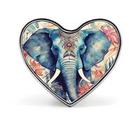 Peacock Feathers Elephant Button Pin Design Your Own Personalized Pin Cute Button Badge Exquisite Heart Badge Fashion Brooch Metal Decorative Lapel Pins for Hat Clothes Backpack