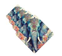 Peacock Feathers Elephant Car Air Freshener Cards Set of 4 Pieces Long Lasting Hanging Scented Cards Auto Aromatherapy Tablets Personalized Car Fresheners Gifts for Men Women - Lavender Scent