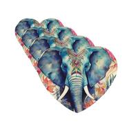 Peacock Feathers Elephant Car Air Freshener Cards Set of 4 Pieces Long Lasting Hanging Scented Cards Auto Aromatherapy Tablets Personalized Car Fresheners Gifts for Men Women - Lavender Scent