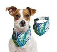 Peacock Feathers,Pet Bib Scarf Cats Dog Bandana Dogs Towel Bib Adjustable Pet Scarf,S