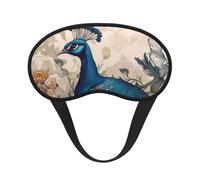 Peacock Floral Sleep Eye Mask for Women Men Soft and Comfortable Sleep Mask Blackout Sleeping Eye Cover for Travel Yoga Nap Shift Work