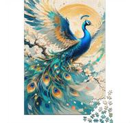 Peacock Flower Branch 1000pcs Mini Puzzle For Family Challenging
