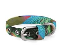 Peacock Flowers Dog Collar for Small Medium Dogs Breakaway Cute Kitten Cat Collar Soft Adjustable Dog Collars with Safety Buckle,Pet Accessories for Walking Running