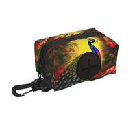 Peacock flowers Pet travel garbage bag storage bag Essentials for hiking or camping in the countryside Ensure you have an enjoyable experience