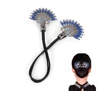 Peacock Hair Curler Hairpin, Lazy Curler for Elegant Bun Styles, Semi-Automatic Bun Maker, Twist Hairpin Bun Tool for Fast Styling (1pcs*blue)