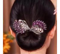 Peacock Hair Curler Hairpin,Lazy Hair Curler,Ladies Hair Bun Shaper,Elegant Twist Hairpin,Hair Bun Maker Twister for Long Thick Hair (A5)
