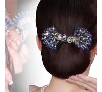 Peacock Hair Curler Hairpin, Peacock Hair Accessories Wings Elegant Hair Bun Maker, Elegant Twist Hairpin For Long Thick Hair,Tool To Fix The Ball Head (A, Medium)