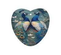 Peacock Heaven Car Air Freshener Aromatherapy Tablets Hanging Scented Cards for Rooms Bathrooms Wardrobe Love form