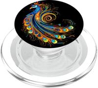 Peacock Indian Tribes Art Indigenous PopSockets PopGrip for MagSafe
