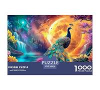 Peacock Jigsaw Puzzles for Adult Educational Game The Impossible Challenge 1000 Piece Difficult Hard Jigsaw Puzzles for Man And Woman with Letters on Back 38x26cm/1000pcs