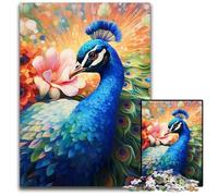 Peacock Jigsaw Puzzles for Adults 1000 Piece Jigsaw Puzzles for Adults for Family And Friends, Suitable for Ages 14+ 26X38CM/10.23x14.96inch