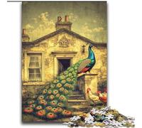 Peacock Jigsaw Puzzles for Adults, Suitable for Ages 14 And Up Family Fun It Is Ideal As A Gift for The Whole Family (70x100cm)