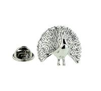 Peacock on Display Design Lapel Pin Badge