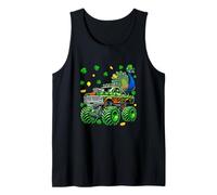 Peacock On Monster Truck St. Patrick's Day Shamrocks Irish Tank Top