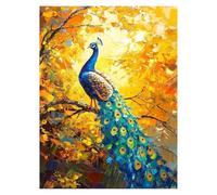 Peacock Paint by Numbers for Adults, Animal Paint by Numbers for Children, DIY Hobbies for Adults Women Canvas for Painting 22x16 Inch, Wall Art for Living Room Decor Gifts for Women model-5358