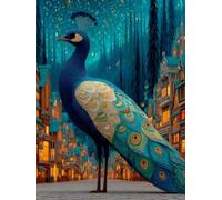 Peacock Paint by Numbers for Adults, Animals Painting by Numbers DIY Color Oil Painting Hobbies for Adults Women with Acrylic Paint Brush Set for Room Decor, Wall Art, Gifts 16x24inch -zjn2507GW