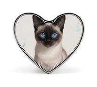 Peacock Pattern Lapel Pin Heart Brooches And Pins - Metal Badge for Shirts, Jackets, Hats | Durable Fashion Accessory & Gift for Men, Women, Events