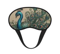 Peacock Pattern Sleep Eye Mask for Women Men Soft and Comfortable Sleep Mask Blackout Sleeping Eye Cover for Travel Yoga Nap Shift Work