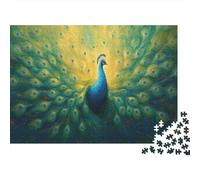 Peacock Puzzles 1000 Pieces Open Status Home Decoration for Adults And Kids Gift High Difficulty Game Educational Games 1000pcs (75x50cm)