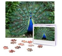 peacock Puzzles 500 Pieces Personalized Jigsaw Puzzles with storage bag Photos Puzzle for Adults Challenging Picture Puzzle for Men Women Home Decor (52x38 CM)