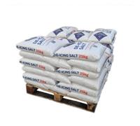 White De-Icing Salt, 25KG Bags, 40 Bags per Pallet (40 x 25kg Bags | 1000kg) De-Icing Rock Salt Grit for Clearing Roads Paths and Driveways of Ice and Snow and Weed Control