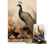 Peacock still Life 1000 Pieces Jigsaw Puzzles for Adults Strong Logic Toy Relaxing Fun Clear Edge Memorable Gift (38x26cm)