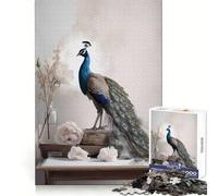 Peacock Still Life Jigsaw Puzzles for Adults 1000 Piece Logic Boost Toy Group Joy Premium Edge Bday Surprise (50x75cm)
