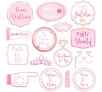 Peacock Supplies Dulhan Wedding Photo Booth Props - 15 Pack | Add Fun & Laughter to Your Wedding Photos | Includes Items & Quotes | Perfect For Hindu Nuptials & Ceremony | Get All Guests Involved