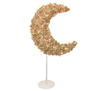 Peacock Supplies Eid Moon Tree & LED Lights - Gold | 5 ft Gold Crescent Shaped Moon & 12m / 120 LED Fairy Lights | Sturdy & Easy to Assemble | Indoor or Outdoor Use | Elegant Eid Decoration