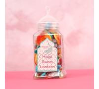 Peacock Supplies Halal Sweet Lantern Jar - 330ml | Gummy & Jelly Sweets Selection | Contains Beef Gelatin | Perfect Eid or Ramadan Gift or Treat for Adults & Kids | Charming Acrylic Lantern-Shaped Tub