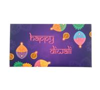 Peacock Supplies Happy Diwali Money Envelopes - 10 Pack | 16cm x 8.5cm Size | Elegant Purple & Pink Design | Quality 250gsm Card | Fits Cash & Vouchers | Great Gift for Friends, Family & Loved Ones