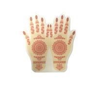 Peacock Supplies Henna Mehndi Hands Disposable Napkins - 20 Pack | 3-Ply Decorative Paper Napkins with Intricate Cultural Motifs | Ideal Serviettes for Hindu Wedding, Dinner, Party & Special Event