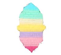 Peacock Supplies Lantern Pinata - Rainbow Coloured | Sweets, Blindfold & Stick Not Included | Kids & Adults Party Game | 50 x 28 x 10 cm | Holds 900 g of Pinata Filler | Timeless Fun for All Ages