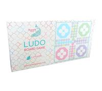 Peacock Supplies Ludo Board Game | Classic Strategy Game, 2-4 Players | Traditional Indian Cross & Circle Racing, Board for Adults, Kids & Family Night Fun | Great for Couples & Classic Board Game