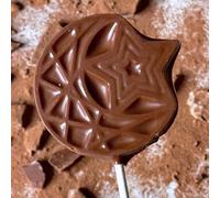 Peacock Supplies Moon & Star Chocolate Lollipop | Milk Chocolate Party Treat or Gift | Elevate Your Eid Celebration | Small Size is Perfect for Kids Party Bags or Adults Favours |Beautiful Decorations