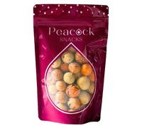 Peacock Supplies Peanut Crackers Share Bag, 100 Grams Crispy Coated Snack | Coated Nuts with Bold Seasoning | Eid Ramadan Gift, Sharing Treats| Great for Parties & Gifting