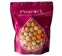Peacock Supplies Peanut Crackers Share Bag, 500 Grams Crispy Coated Snack | Coated Nuts with Bold Seasoning | Eid Ramadan Gift, Sharing Treats| Great for Parties & Gifting