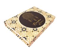 Peacock Supplies Ramadan Kareem Gift Box - Black & Gold | 21 cm x 15 cm x 3 cm | Empty Favour Box To Fill With Treats | Elevate Present Giving | Swing Gift Tag | Made From Luxury, Strong 350gsm Card