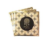 Peacock Supplies Ramadan Kareem Party Napkins - 20 Pack | Stylish Black & Gold Coloured Design | 33 cm x 33 cm | Elevate Your Table Decor | Disposable, Single Use Serviettes | Durable 2-Ply