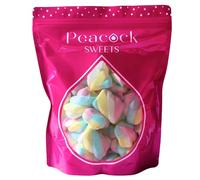 Peacock Supplies Small Twist Marshmallows Share Bag | 250 Grams | Soft, Twisted Marshmallows | Colourful Sweets Loved by Kids & Adults | Halal | Perfect for Snacking, Baking & Party Bags