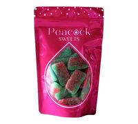Peacock Sweets Watermelon Sweets Treat Bag | Fizzy, Tangy, Sour Retro Gummies | Colourful Jelly Gummy Sweet Treats | Nostalgic Delight | Loved by Kids & Adults | Great for Movie Night or Snacking