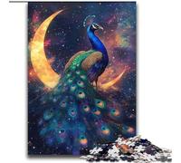 Peacock Under The Moon 2000 Piece Jigsaw Puzzles for Adults & Teens, Relax Games Is Ideal As A Gift for The Whole Family (70x100cm)