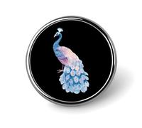 Peacock Watercolor Enamel Brooch Lapel Pin Badge Button Pins for Backpacks Hats Cute Funny 1"