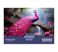 Peacock1000 Pieces Jigsaw Puzzles for Adults And Kids Family Game ElegantChallenging for Home Decoration Great Gift Idea70x50cm/1000pcs