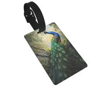 Peacocks A Full Tail Luggage Tags Name Id Label Suitcase Tags, Ideal for Travel Cruise Backpacks Bag